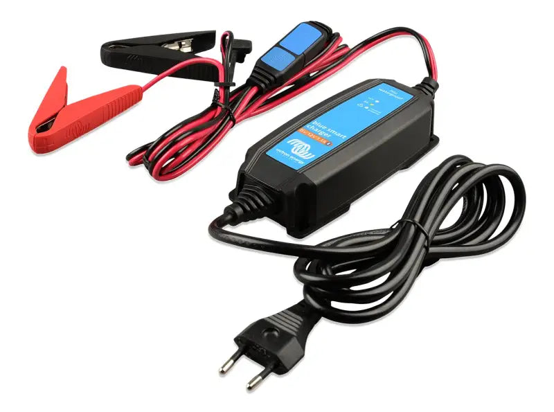 Blue Smart IP65 Charger for Lithium Batteries with Cable and Power Cord