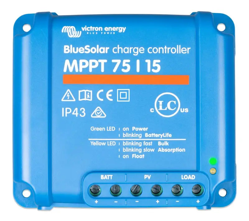 BlueSolar MPPT Victech blue charge controller for efficient solar power management.