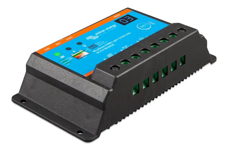 BlueSolar PWM charger, portable with fully programmable load output for any device.