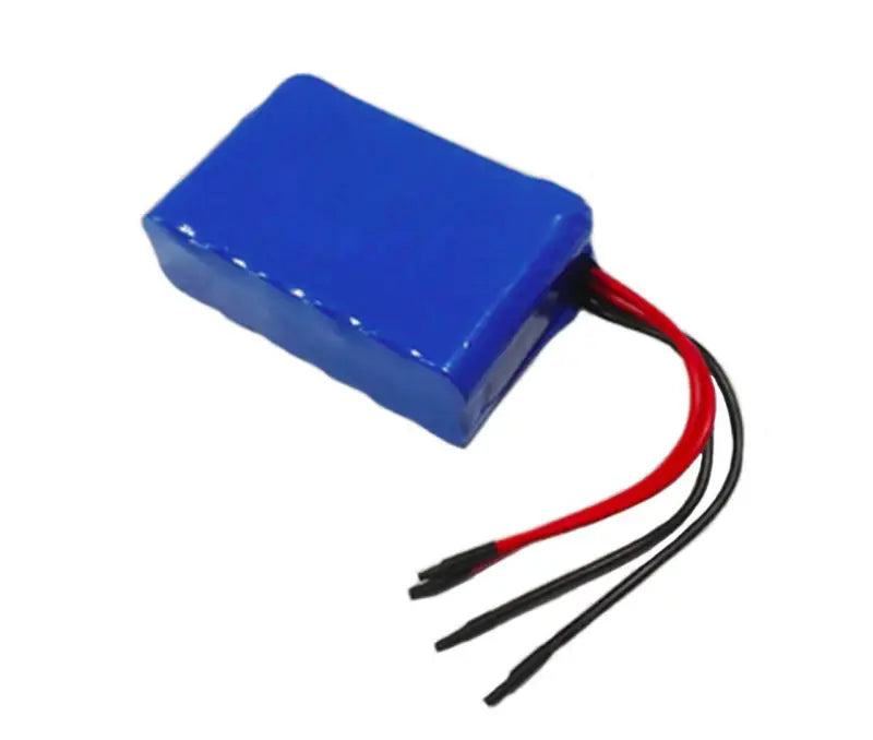 Durable 12.8V 4.5Ah lithium PVC wrap battery with red wire for electronics