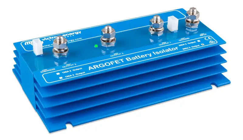Argofet battery isolators arc indicator on High-Efficiency Multi-Charging unit