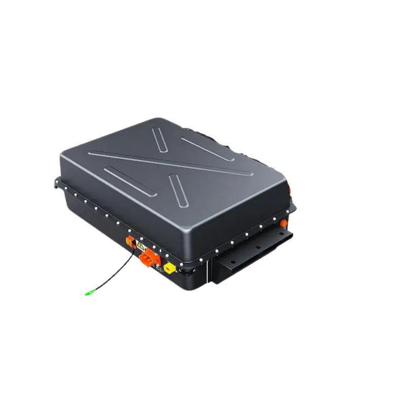 355V 96AH high voltage lithium EV battery with black box and green cord