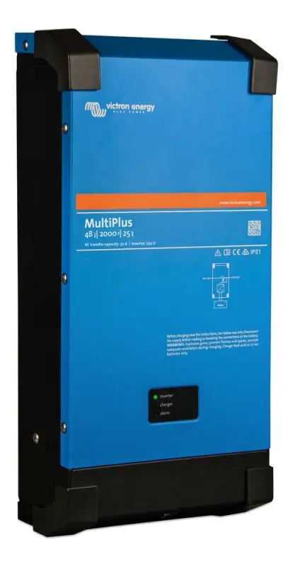 MultiPlus 2000VA with adaptive charging and PowerAssist technology displayed