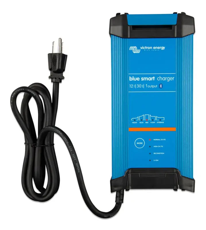 Blue Smart IP22 Charger on display, demonstrating sleek design and advanced technology