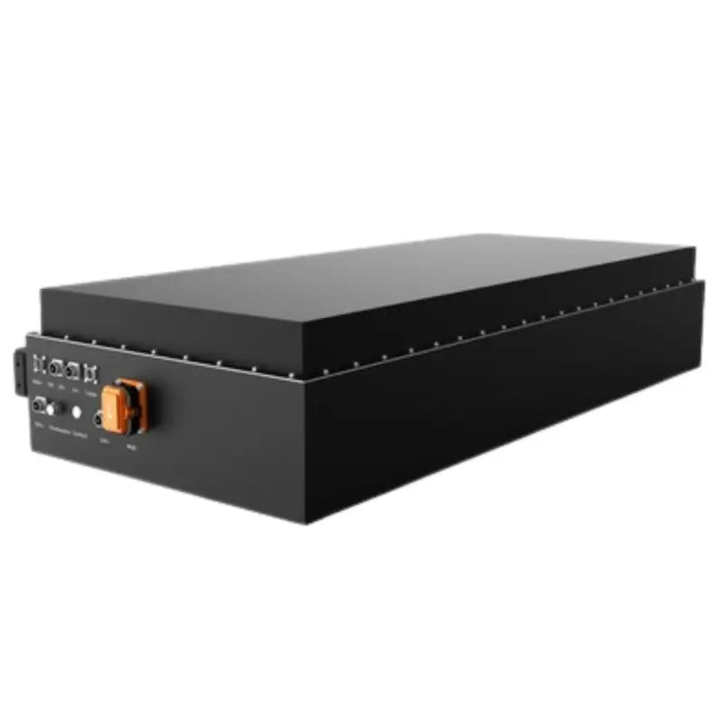 Black box 614V 100AH high voltage EV battery with orange latch