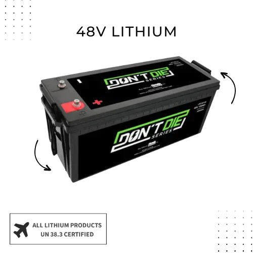 48V lithium battery from Premium Collection for lasting power in golf carts.