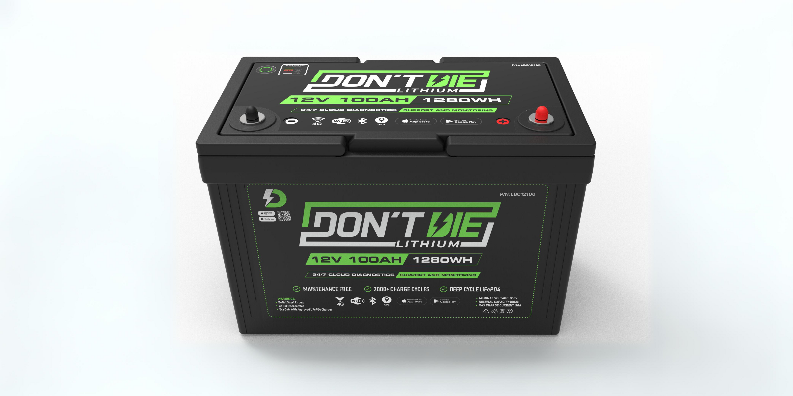 12V Lithium Ion Battery, efficient compact source for portable power, outlined in precise detail for easy identification.