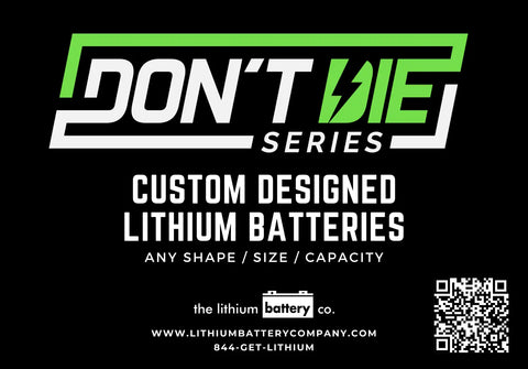 Custom designed lithium ion batteries