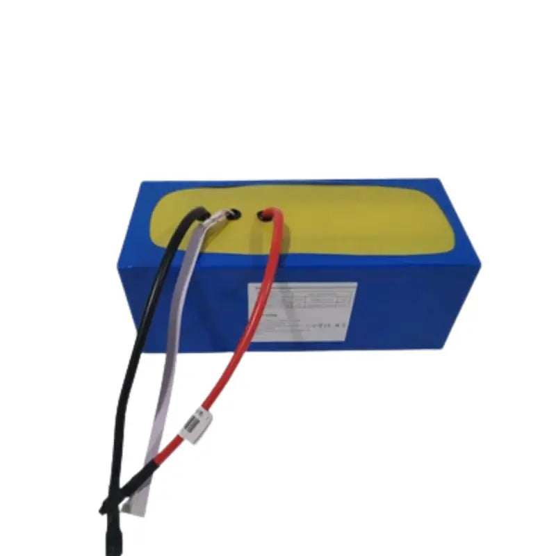 22V 100AH rechargeable OEM lithium battery with yellow and black cord