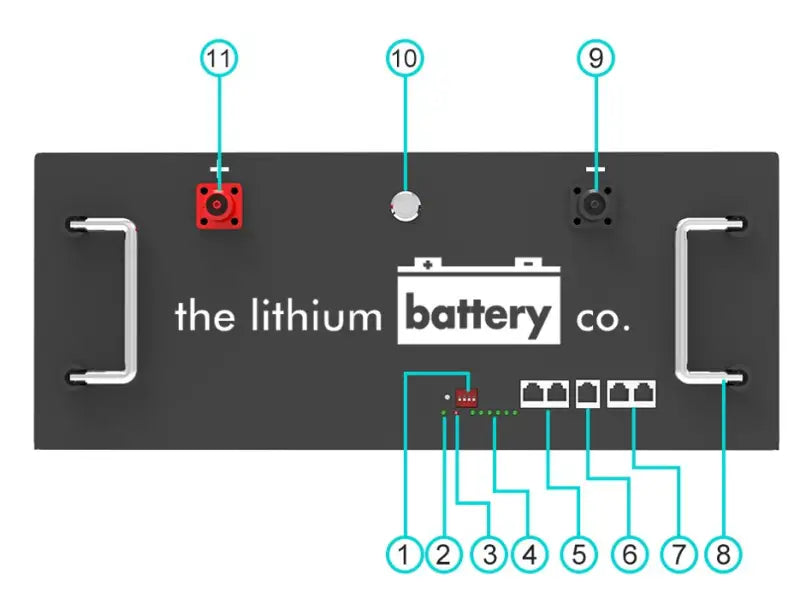 51.2V 60AH lithium-ion battery diagram with BMS for 48v 60ah applications