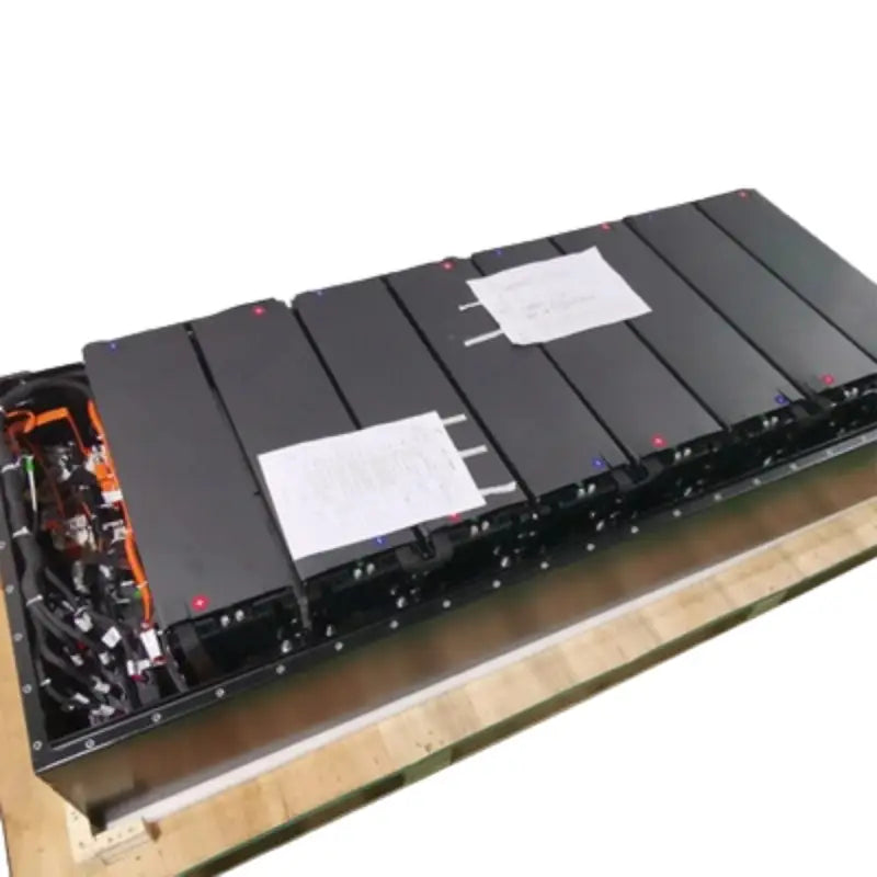 96V 100AH lithium EV battery with black and orange casing