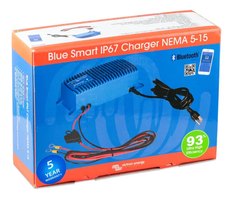 Blue Smart IP67 Charger Nima 5-6 box on display