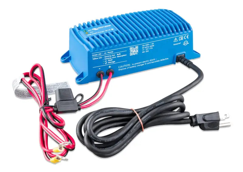 Blue Smart IP67 power supply with red and black wire
