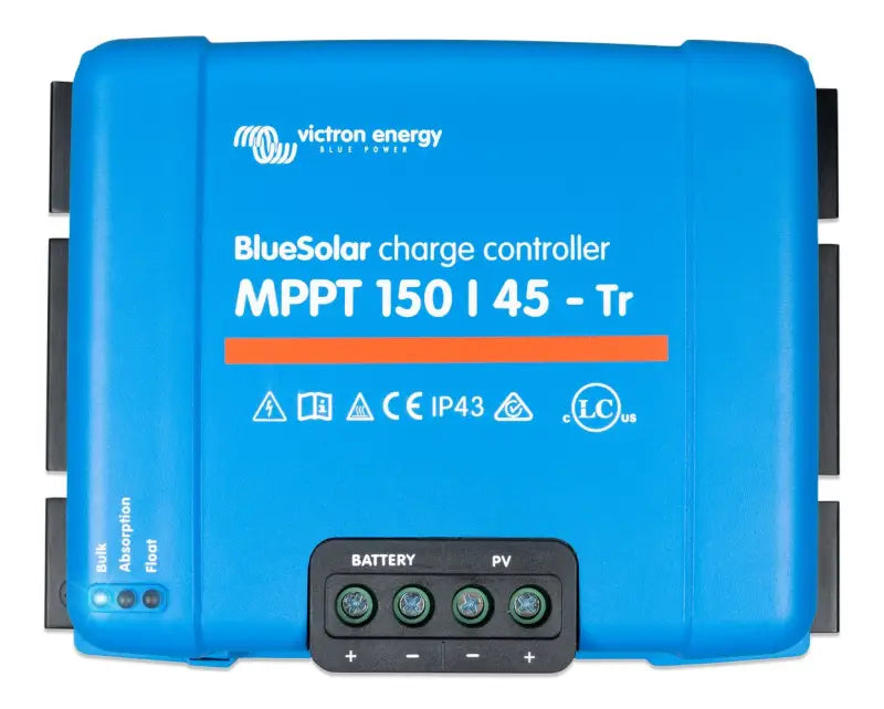 Victron BlueSolar MPPT 150/35 charge controller for efficient solar power management.