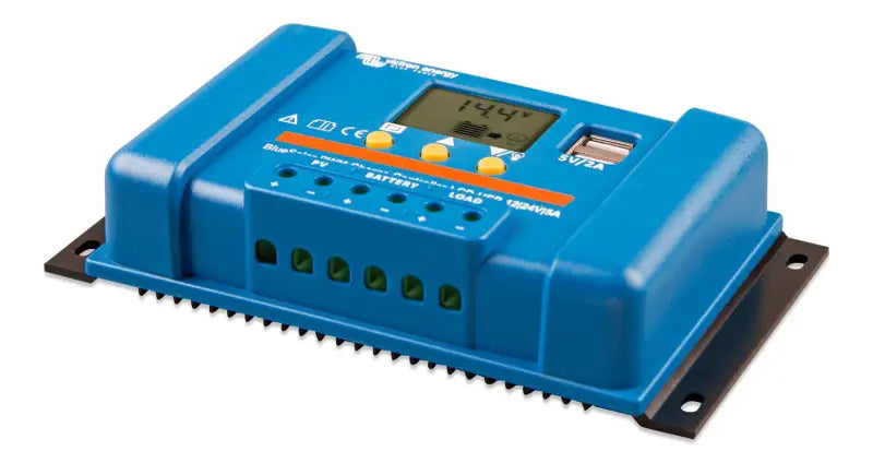 BlueSolar PWM Charge Controller with LCD & USB displaying digital timer for time control