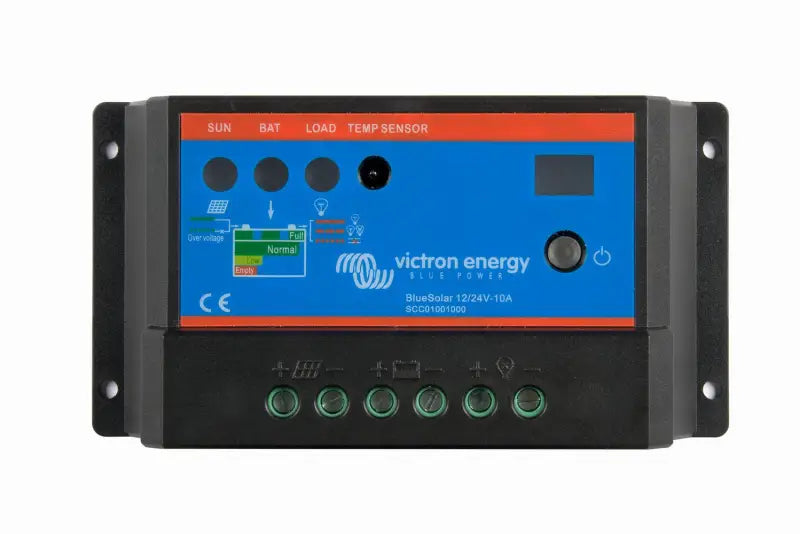 BlueSolar PWM charger with 12V/24V Victron energy, fully programmable load output