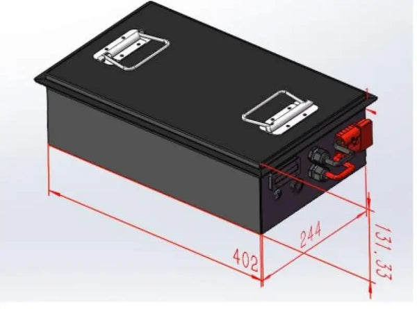 104Ah LiFePO4 cold weather battery pack diagram