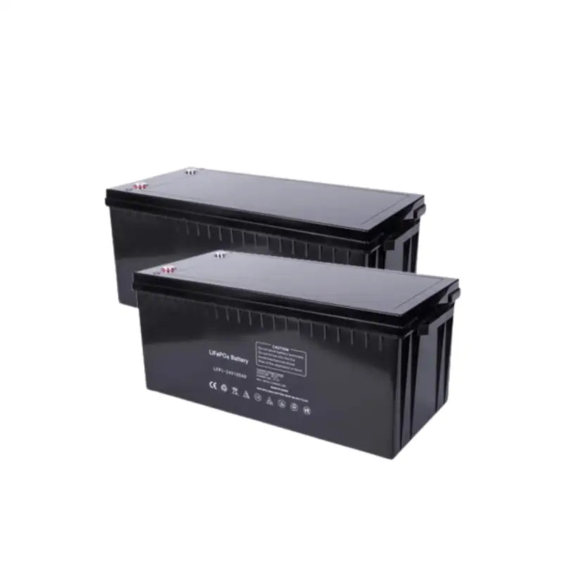 24V 100AH lithium BMS RV camper battery with dual sealed units