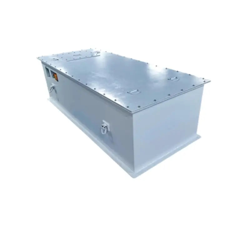 Custom built 537V 150AH lithium battery in a metal box with cover