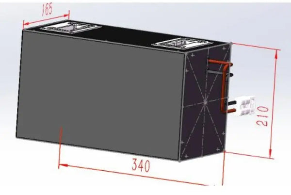 Diagram of transformer for 150Ah NCM lithium battery pack product.