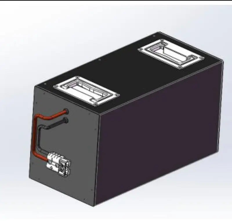 Black and white photo of 25.2V 150AH NCM lithium battery pack