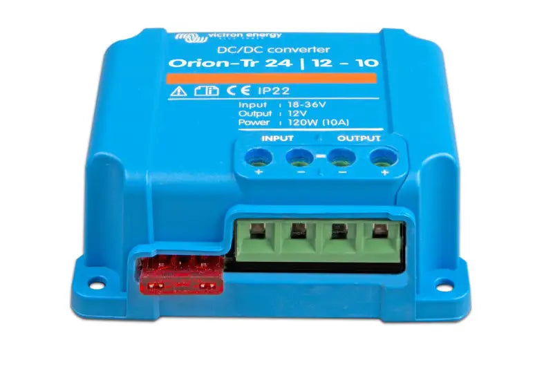 Orion-Tr DC-DC Converters with DM-24 12V battery charger and screw terminals.