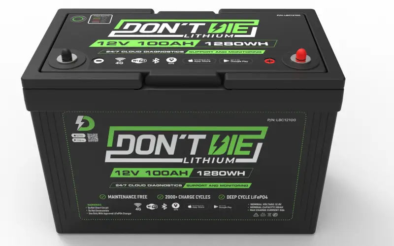 12V 100AH lithium ion battery product image, showcasing durable 100ah lithium ion design.