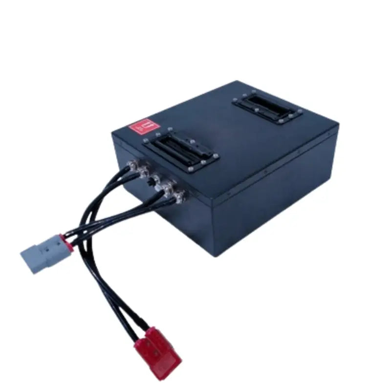 12V 100Ah RV lithium battery box with two batteries attached