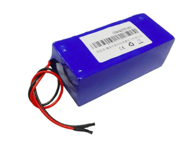 High-Performance 12.8V 9.6AH Lithium PVC Battery with red wire and PVC wrap