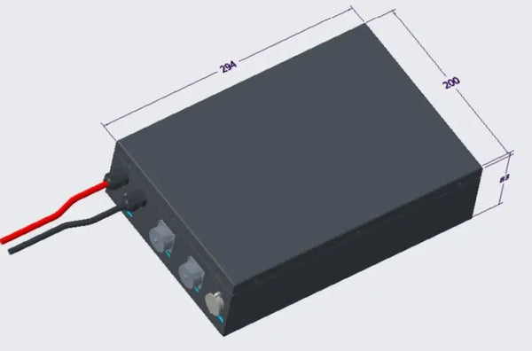 Diagram of High-Performance 48V 15AH Lithium Battery with BMS for energy storage