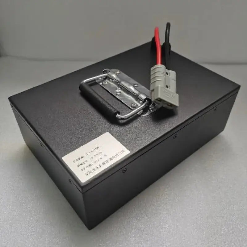 48V 30Ah LFP battery pack with small black box and red-white lighter