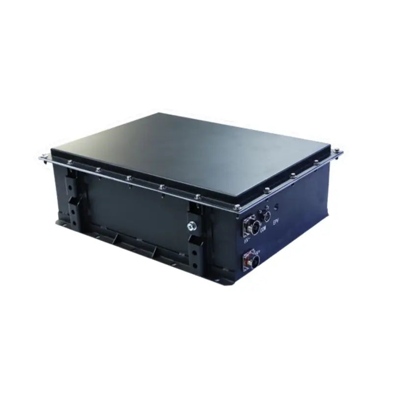Open black plastic case for 76.8V 50AH EV lithium ion battery storage