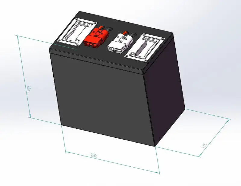 72V 60Ah NCM battery pack with removed cover for EVs
