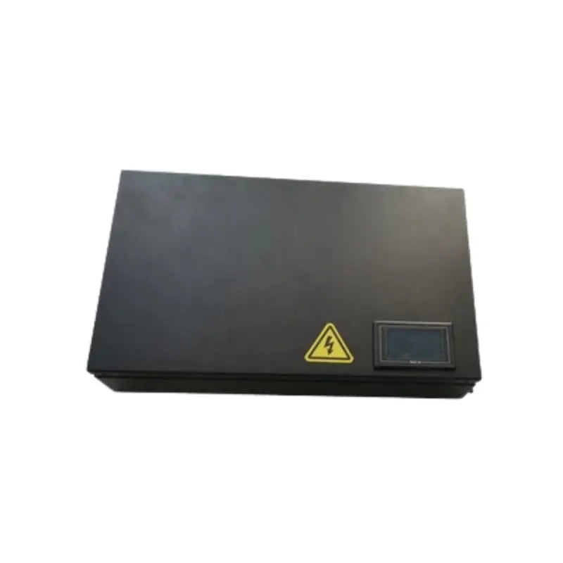 288V 12AH LFP Lithium HV Battery with black scale and yellow warning sign