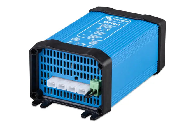 Orion DC-DC High Power Converters with adjustable output and blue cover.