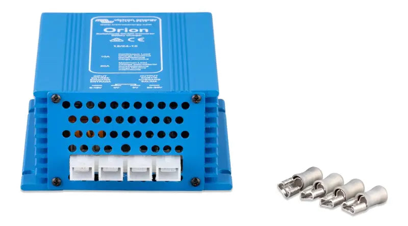 Orion DC-DC converters non-isolated high power with adjustable output charger and connectors.