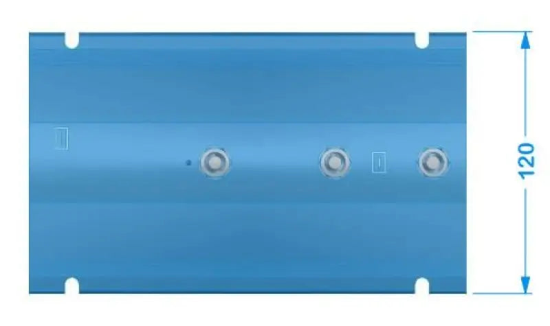 Blue plastic door with two holes for Argofet 200-2 batteries