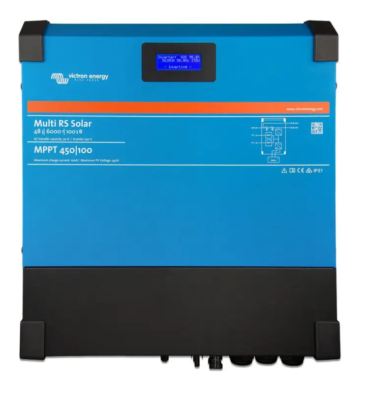 Multi RS Solar 48V 6kVA Inverter Charger for Lithium Batteries featuring MPPT technology