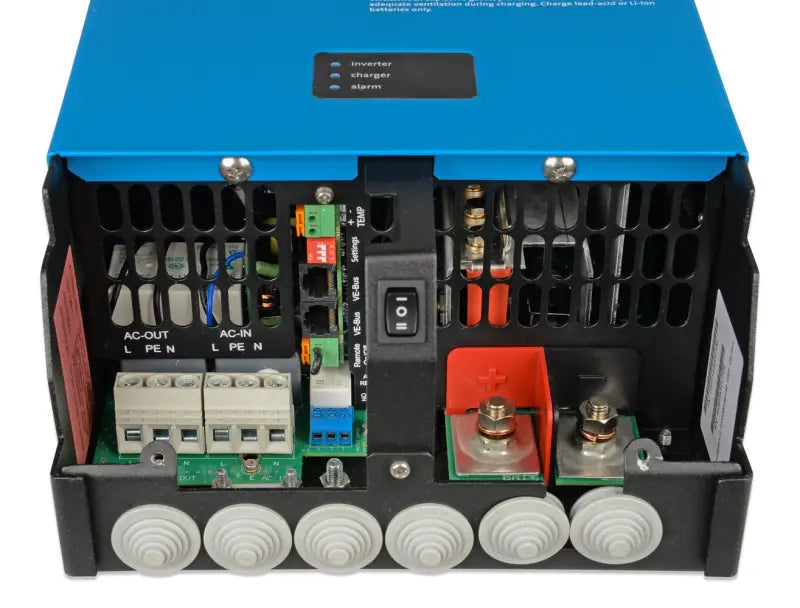 MultiPlus 2000VA power supply unit with blue box featured image.