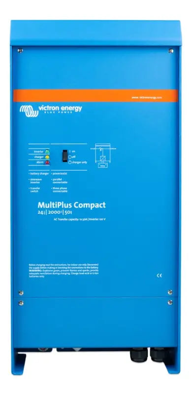 Victron MultiPlus compact inverter with adaptive charging for lithium ion batteries
