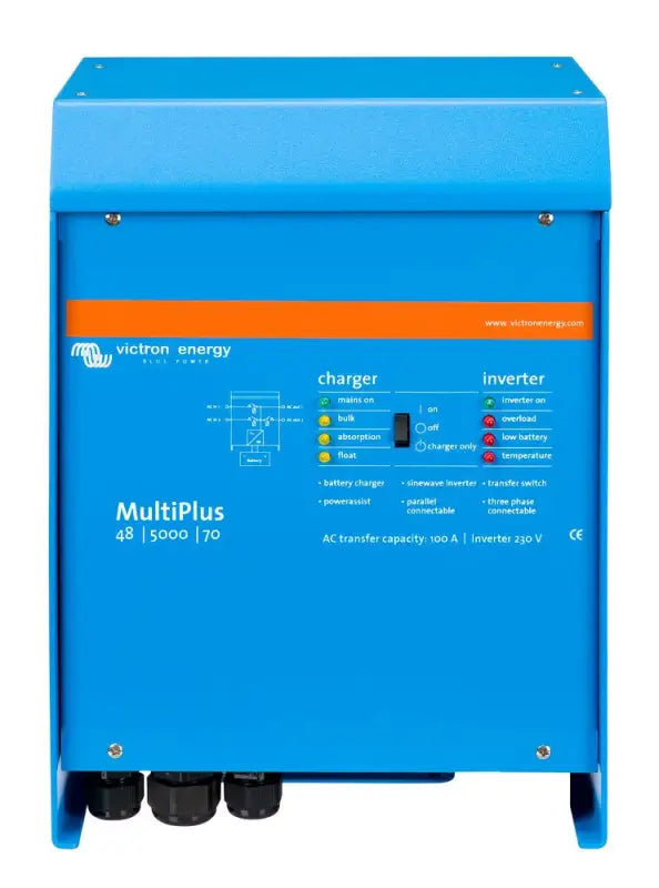 Victron MultiPlus 48V model showcasing adaptive charging for lithium ion batteries