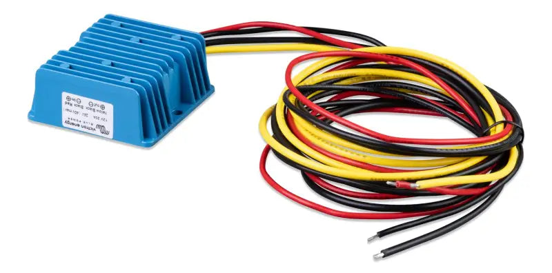 Orion IP67 DC-DC Converters blue and yellow relay with wires