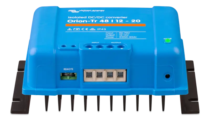 Orion-Tr DC-DC Converter with IP43, Input Fuse, and Screw Terminals - Ion 4-12 Battery Charger