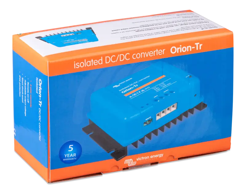 Orion-Tr DC-DC Isolated Converter with screw terminals, input fuse, and IP43 protection