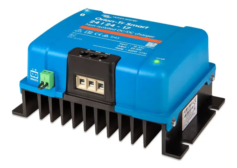 Orion-Tr Smart DC-DC Charger showcasing adaptive three-stage power transformer conversion
