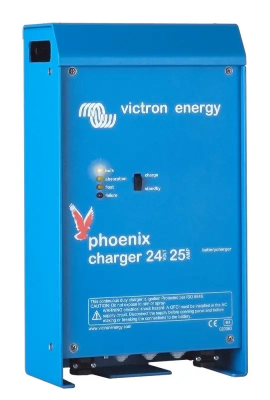 Phoenix Charger by Victron Energy highlighting multi-stage charging process