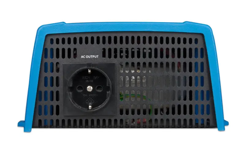 Blue plastic cover for Phoenix Inverter, ideal for household appliances with lithium batteries