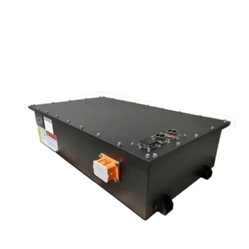 72V 100AH CTS akku lithium EV battery with small black box and metal cover