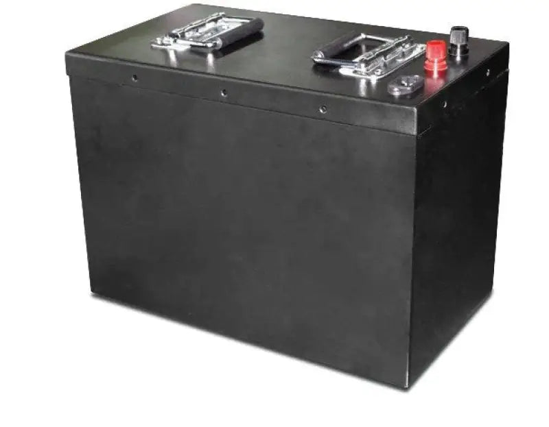 Golf cart lithium battery pack showcasing 48V 30AH configuration with three batteries.