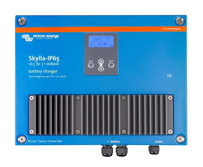 Skylla-IP65 featured Victech Sky - IPP battery charger with wide range charge algorithm.